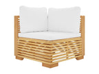 8-piece garden furniture set with cushions, solid teak wood KUCZ62346
