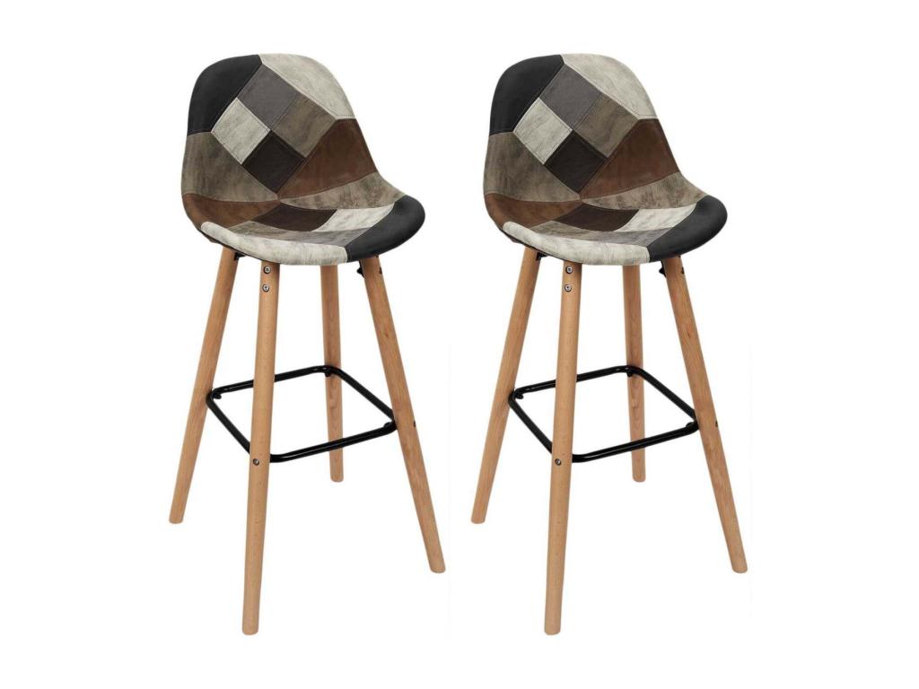 Set of 2 Domopure PU M1 Bar Stools IEGG80549