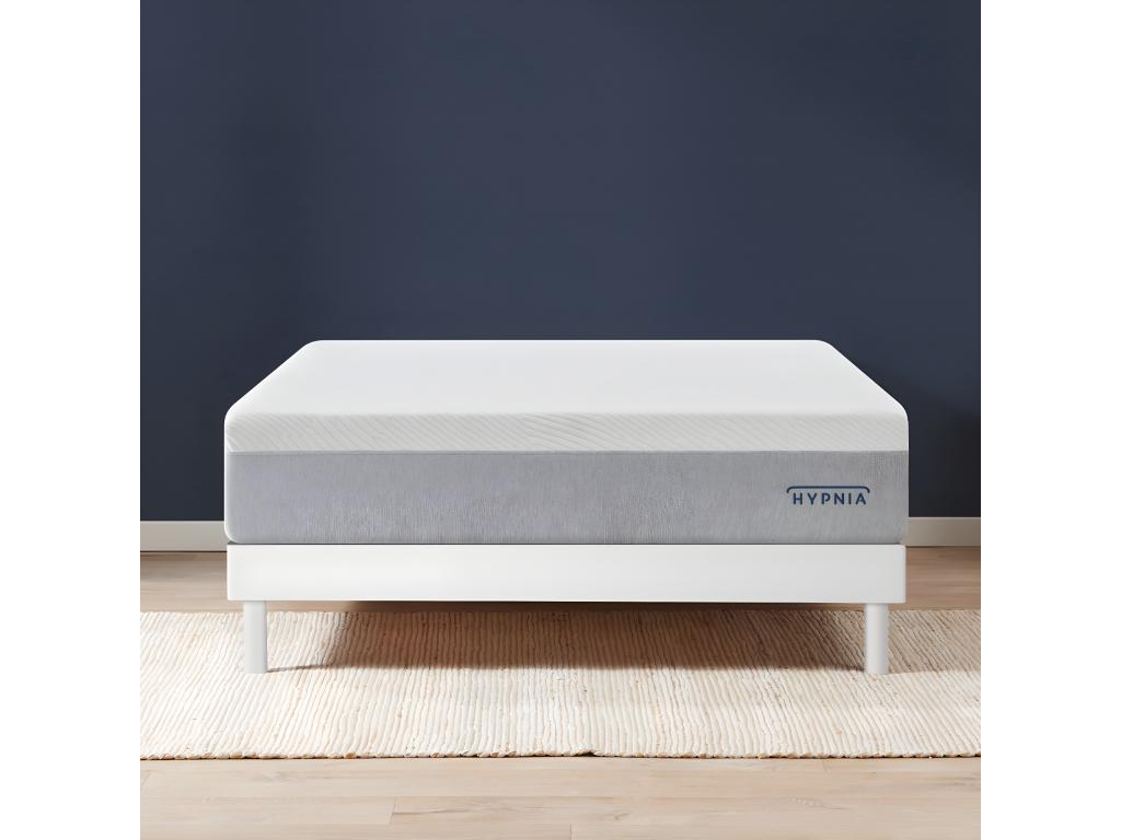 Domopure bed base in white wood - 135x190 cm VBUM17490
