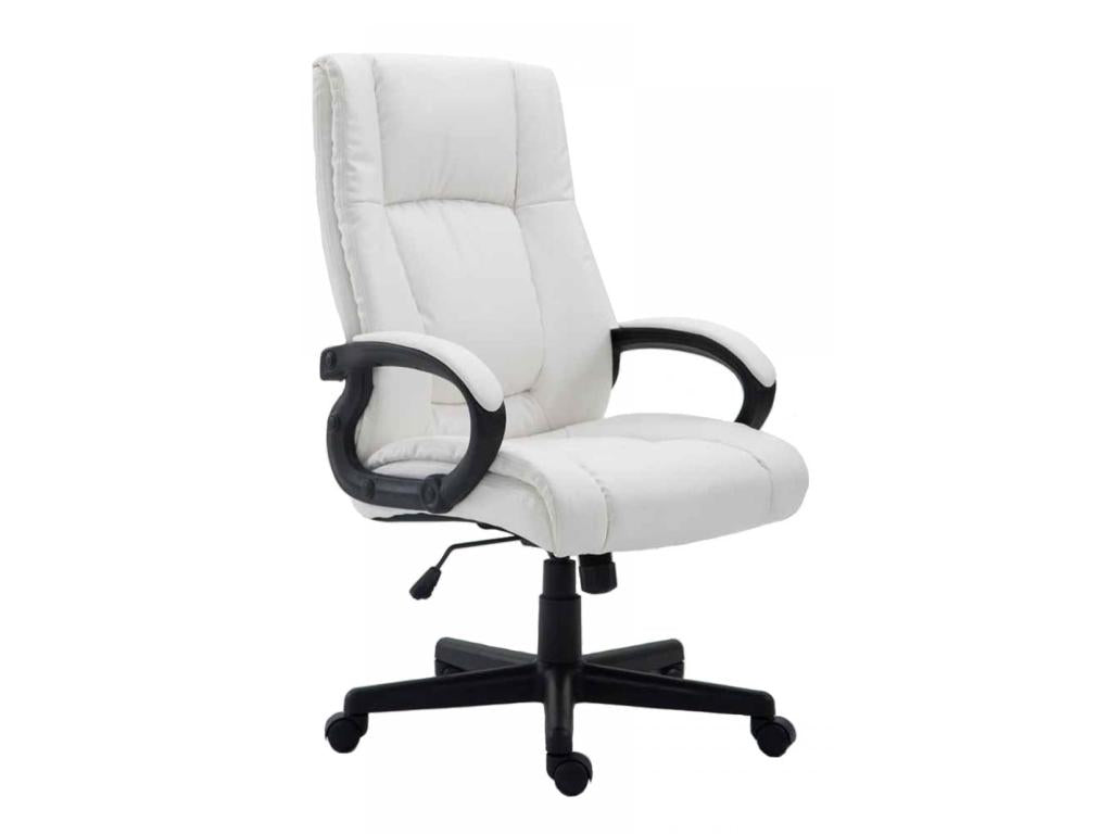 Office chair - Faux leather / Plastic - White - XL Sparta NQKH53465