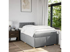 Decohaute bed base with light grey mattress 120x200cm Fabric CVGP17227