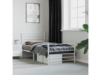 Metal bed frame without mattress and white bed legs 100x200 cm PFVZ66583