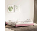 Pink velvet bed frame without mattress 200x220 cm TEIA63837