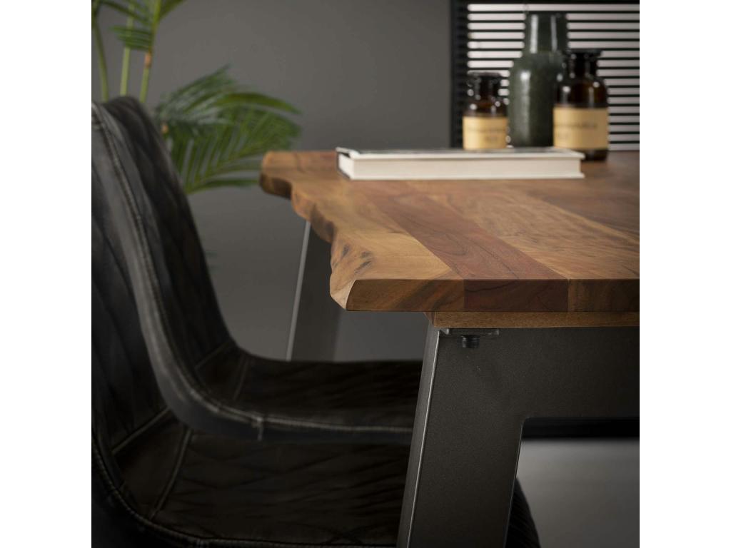 Domopure wood and metal dining table 180 Domopure ZCXZ52950