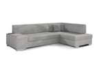 Domopure 272cm light grey fabric right-hand corner convertible sofa VPNP14376
