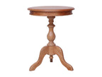 Natural side table 50x50x65 cm Solid mahogany wood MAUG00654