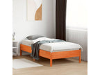 Brown wax bed frame 90x190 solid pine wood KVAP19934