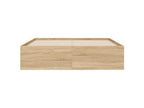 Domopure oak bed frame and drawers, 120x190 cm, engineered wood, FOOG12456