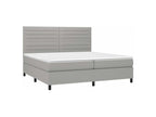 Decohaute bed base and mattress with LED light grey 200x200 PEWJ79085