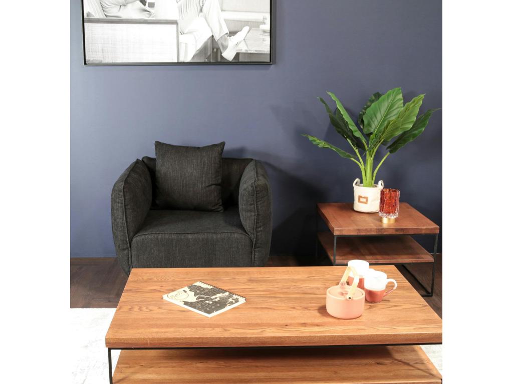Modern black armchair Decohaute WJGJ13106