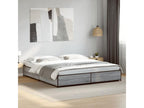 Decohaute grey bed frame 160x200 cm engineered wood and metal JWOU30036