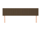 2-Piece Headboard Set, Dark Brown, 80x5x78/88 cm, Fabric TNNP78385