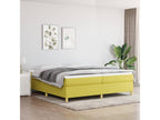 Upholstered bed base with mattress, green, 200x200 cm, fabric BJOY17095