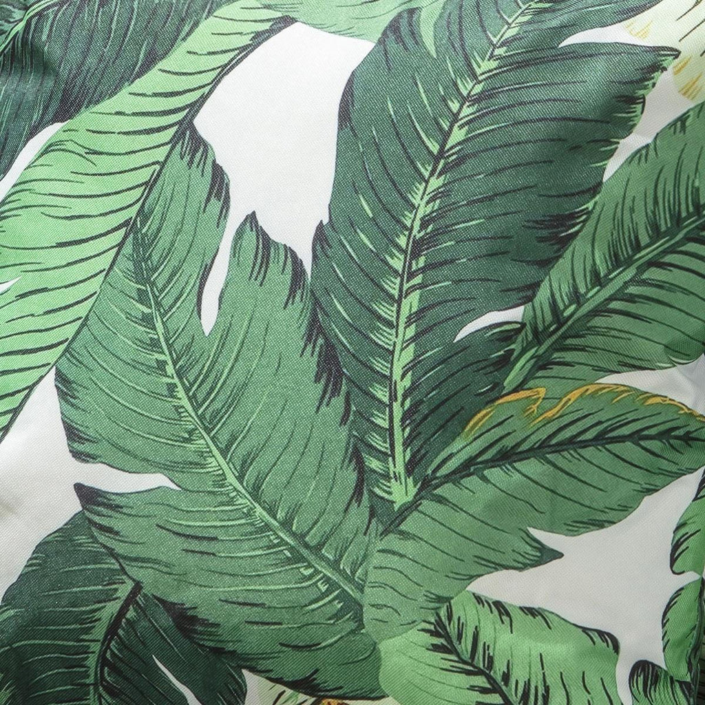 2 Green Banana Leaves Outdoor Cushions 45cm