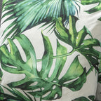 2 Green Monstera Leaves Outdoor Cushions 45cm