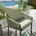 2 Cole Aluminium Outdoor Garden Bar Stools Green