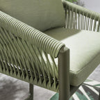 2 Cole Aluminium Outdoor Garden Bar Stools Green