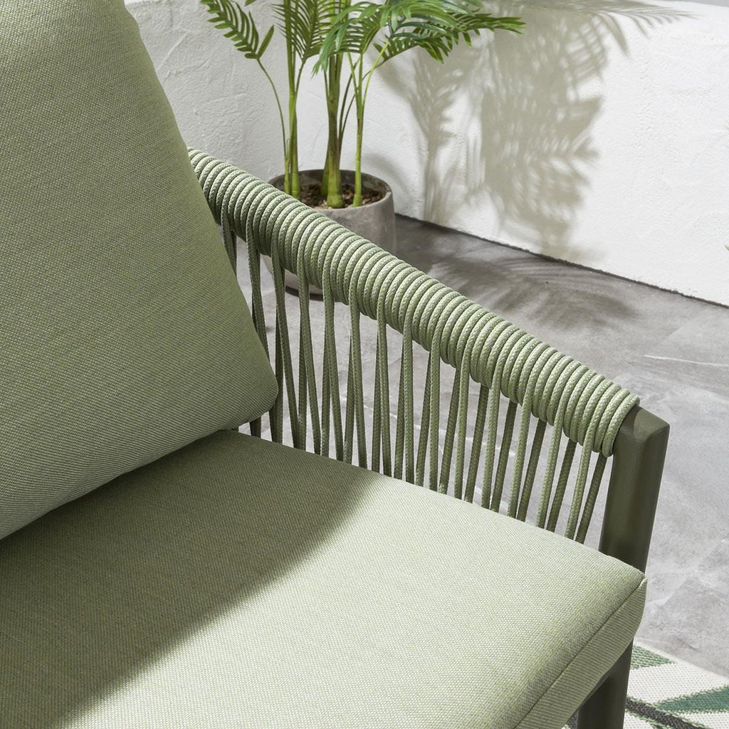 2 Cole Aluminium Outdoor Garden Bar Stools Green