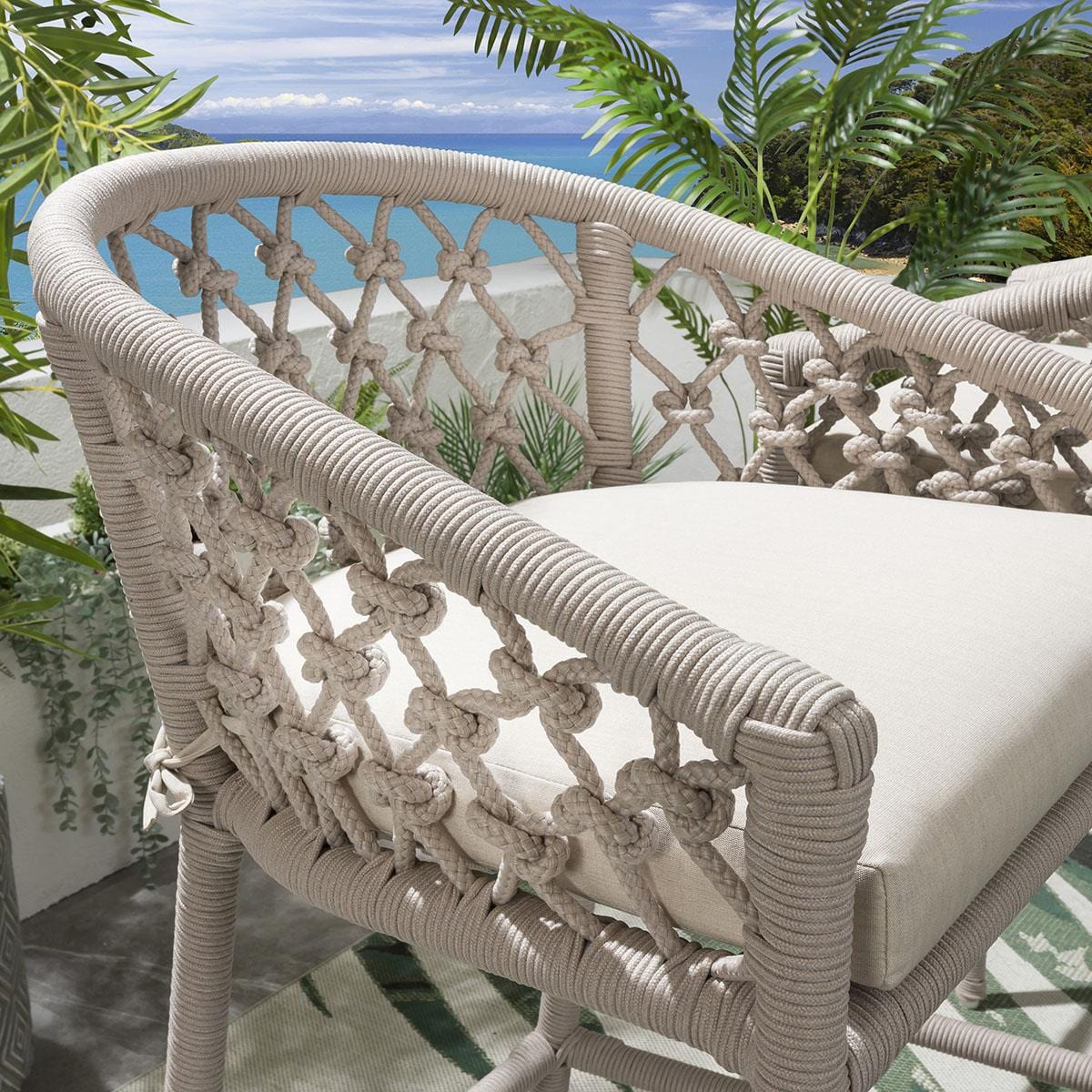 Amelia Garden Counter Stool Cream