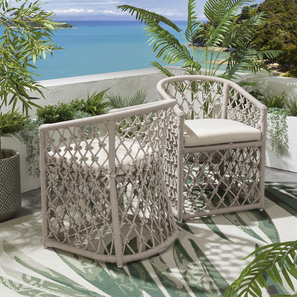 Amelia Outdoor Dining Chair Cream