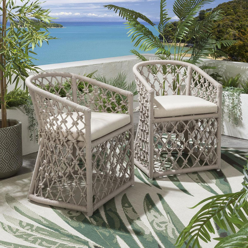 Amelia Outdoor Dining Chair Cream