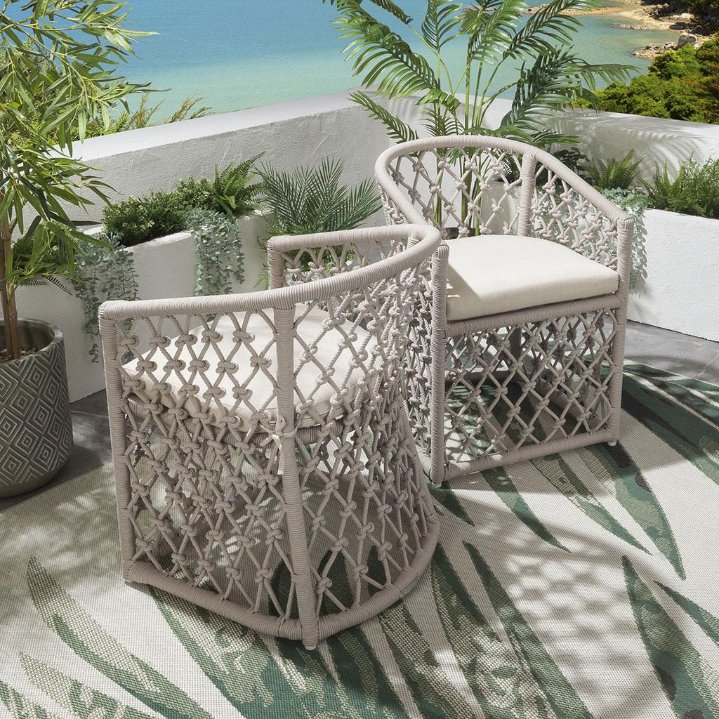 Amelia Outdoor Dining Chair Cream