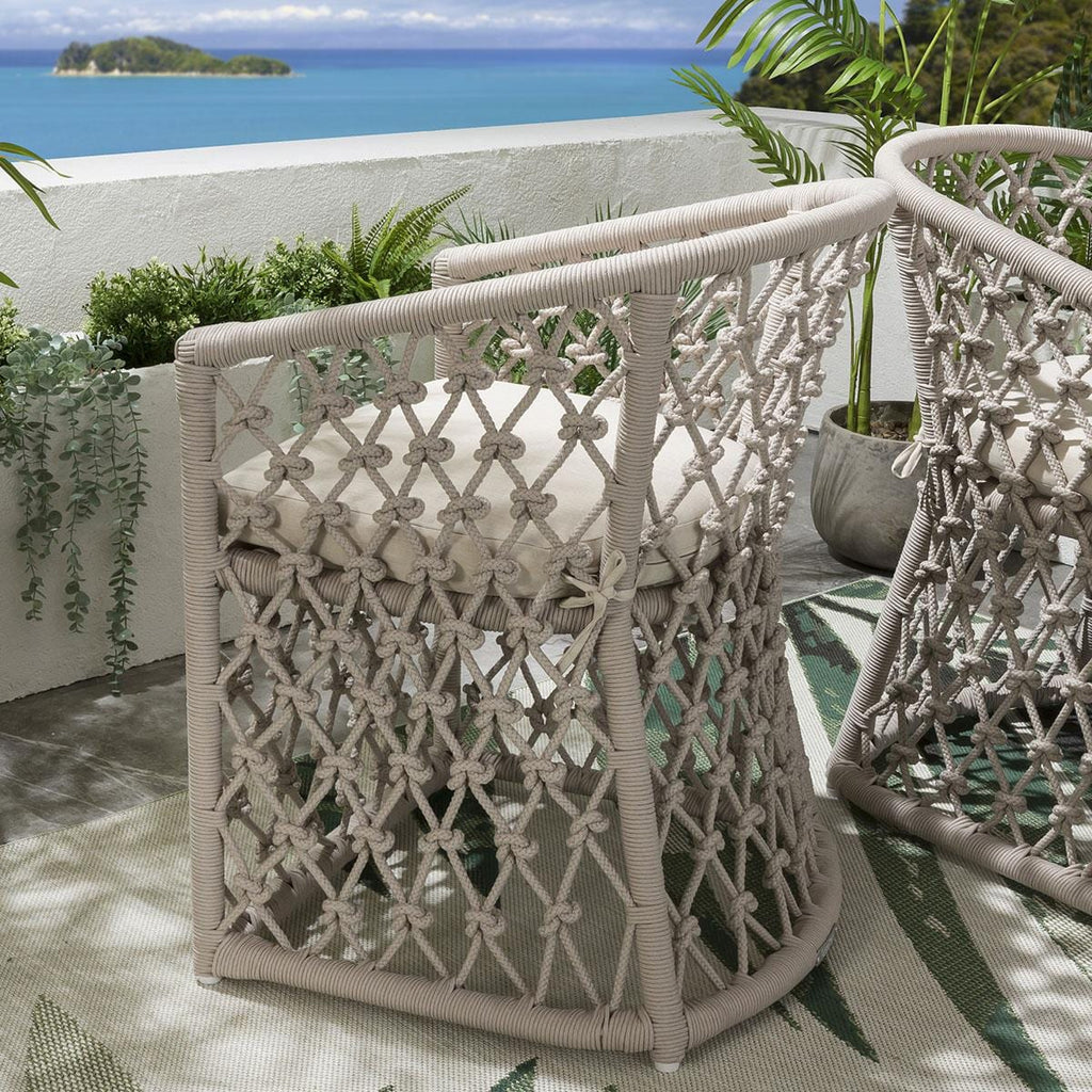 Amelia Outdoor Dining Chair Cream