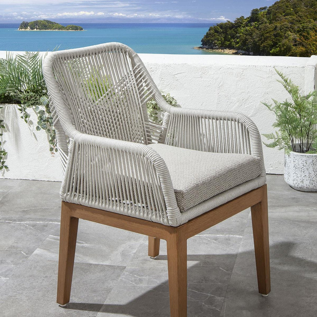 Arlo Outdoor Garden Dining Chair Latte