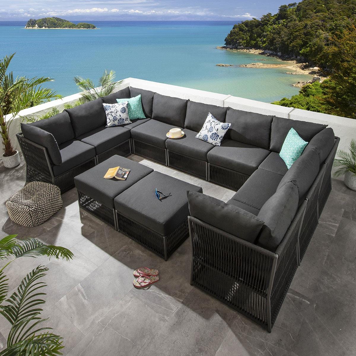 Cole Modular Middle Section Charcoal 70x74cm