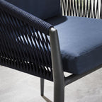 Cole Outdoor Garden Dining Chair Blue