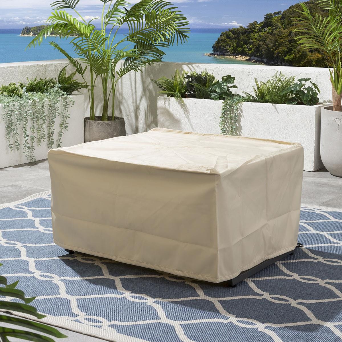 Footstool Winter Cover