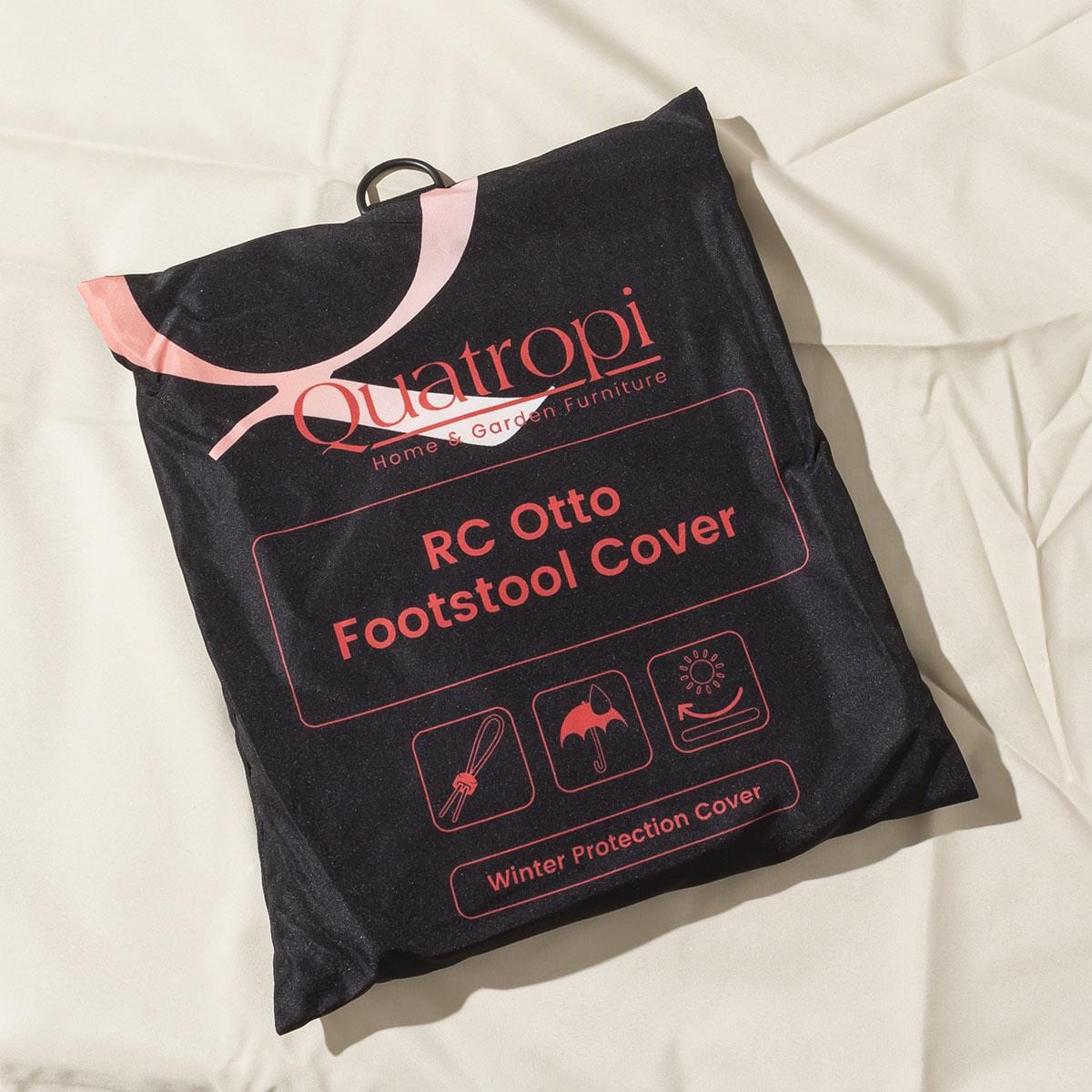 Footstool Winter Cover