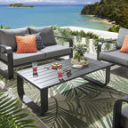 Freddy Outdoor Garden Coffee Table Black