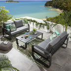 Freddy Outdoor Garden Coffee Table Black