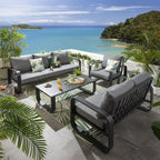 Freddy Outdoor Garden Coffee Table Black