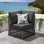 Cole Modular Garden Corner Sofa Set Grey 218x218cm L6C