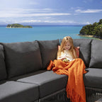 Cole Modular Garden Corner Sofa Set Grey 288x218cm L5B