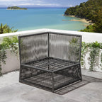 Cole Modular Garden Corner Sofa Set Grey 288x218cm L5B