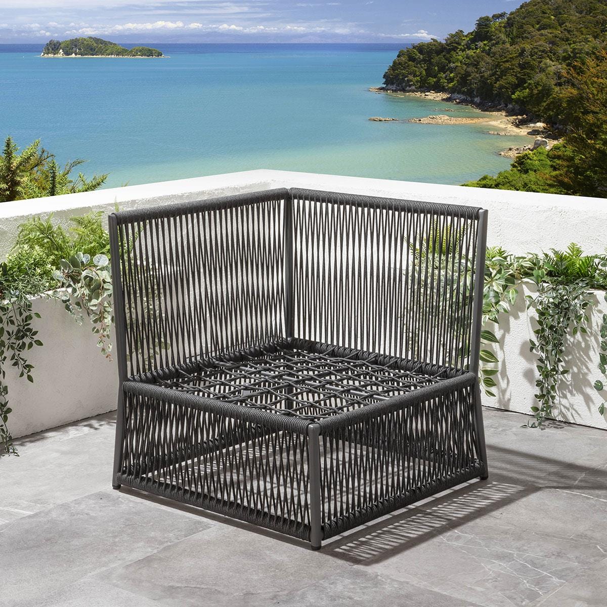 Cole Modular Garden Corner Sofa Set Grey 288x218cm L5B