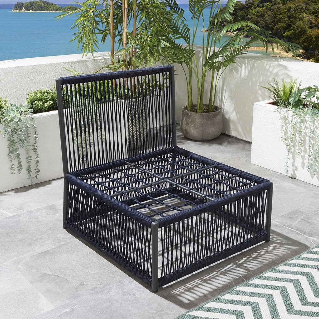 Cole Modular Garden Sofa Set Blue 218x74cm S3