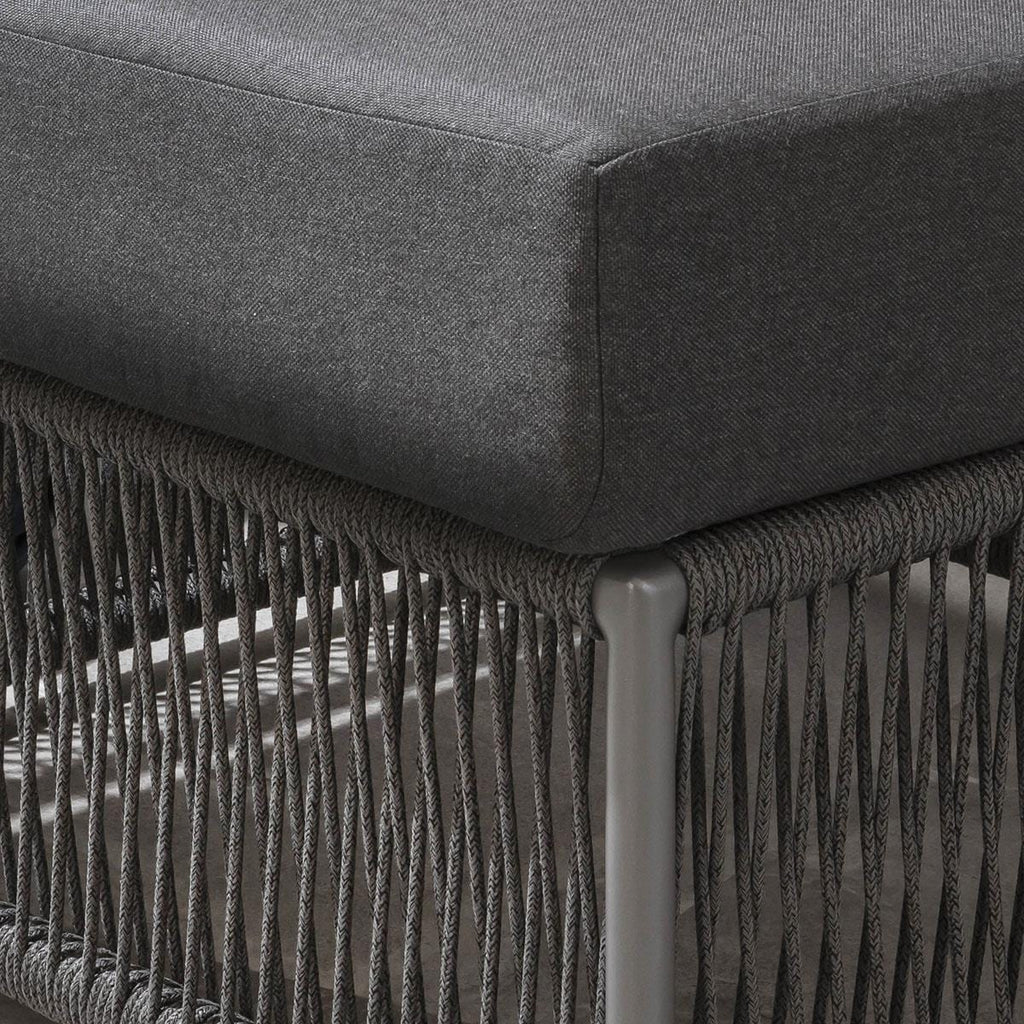 Cole Modular Garden Sofa Set Grey 218x74cm S4