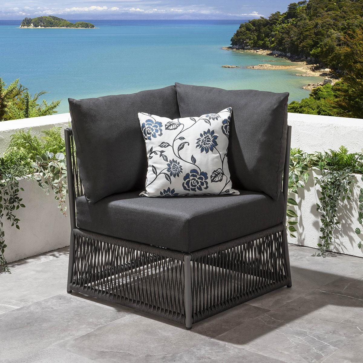 Cole Modular Garden Sofa Set Grey 218x288cm S7