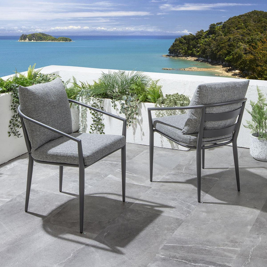 Mia Outdoor Garden Dining Chair Grey