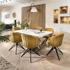 Modern Dining Table White glass Top / White Gloss X Base 1600 x 900mm