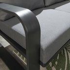 Freddy Outdoor Garden Armchair Grey 90cm