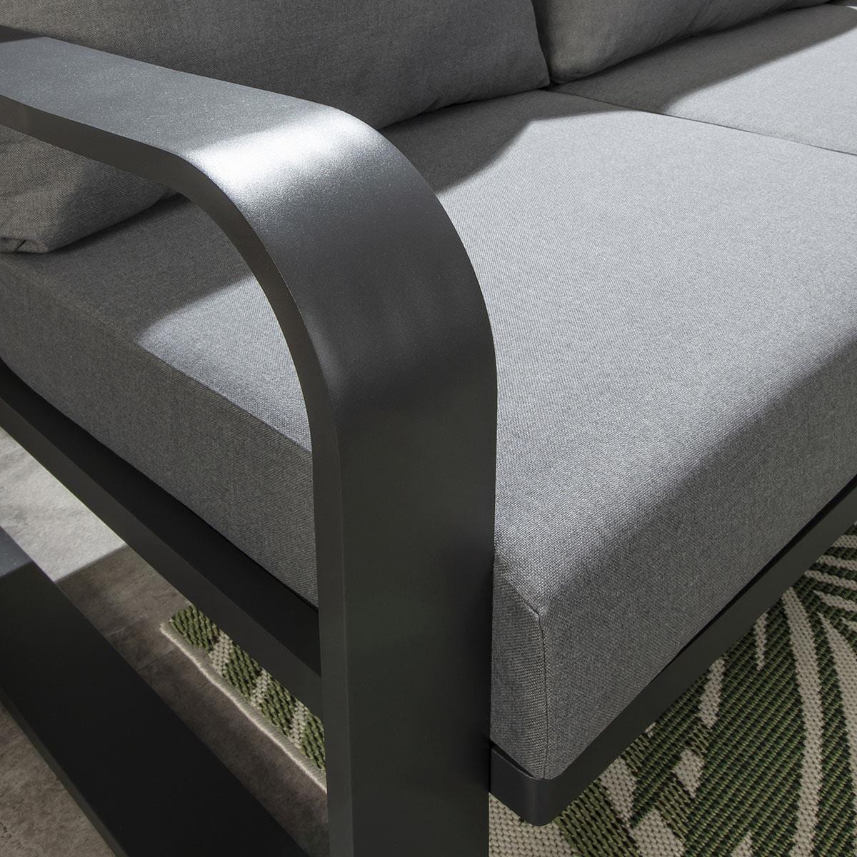 Freddy Outdoor Garden Armchair Grey 90cm