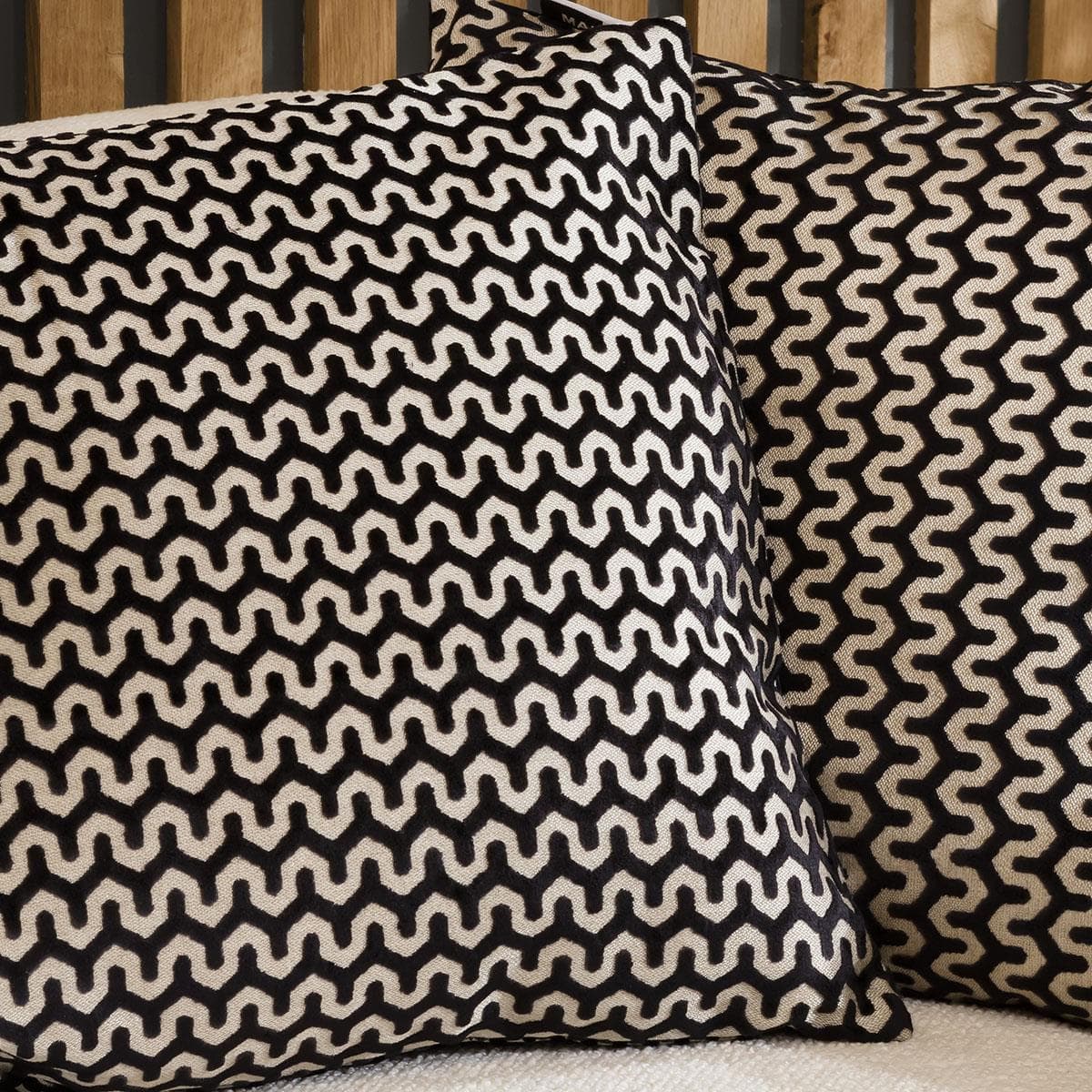 Oslo Scatter Cushion Black 45cm