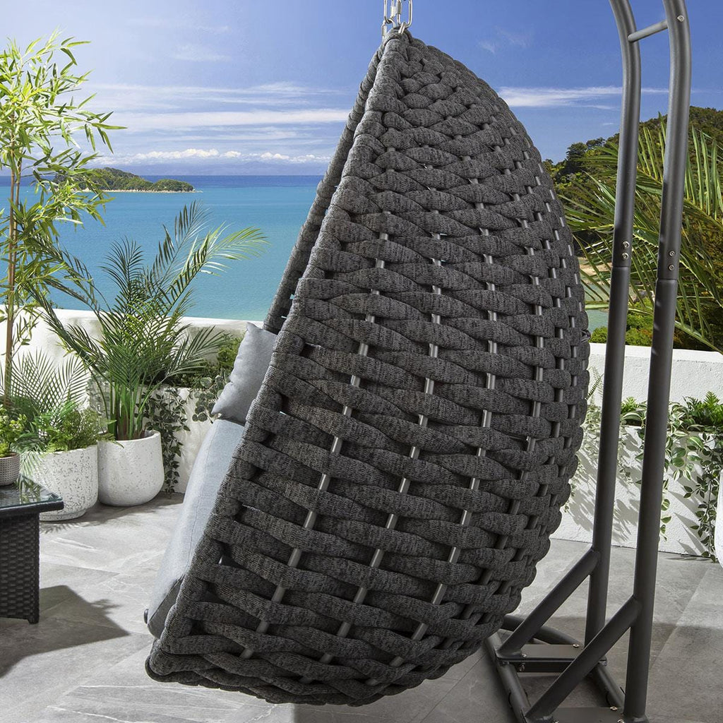Sundowner Double Hanging Egg Chair Charcoal & Grey