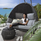 Sundowner Double Hanging Egg Chair Charcoal & Grey