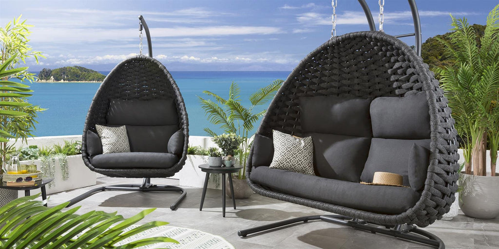 Sundowner Double Hanging Egg Chair Charcoal
